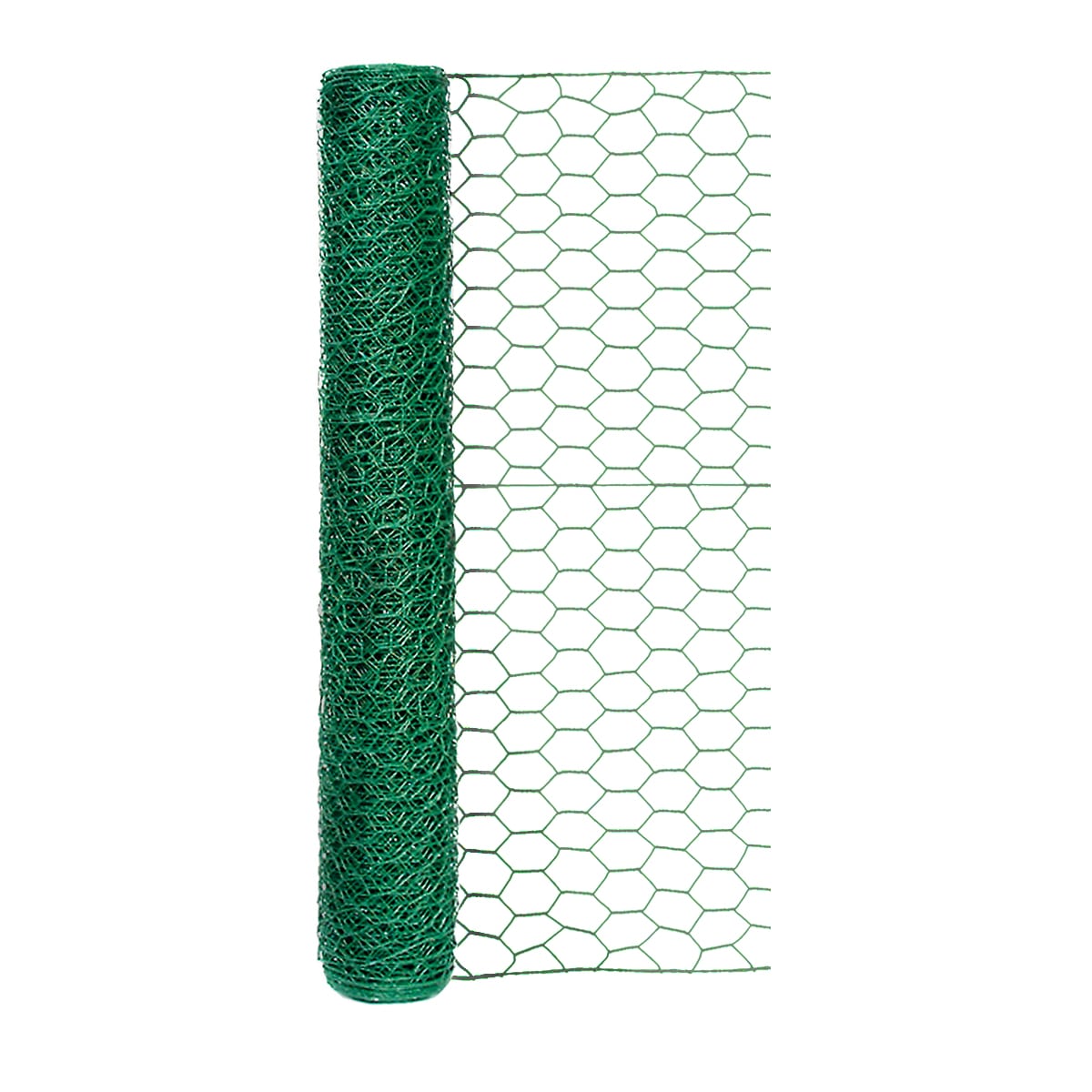 Green Vinyl Chicken Wire with 1in Openings